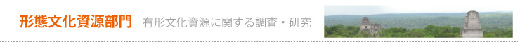 形態文化資源部門｜有形文化資源に関する調査研究